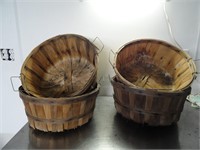 4 - Bushel baskets 15 wide 7 inch tall