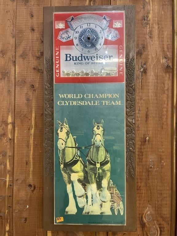 Vintage Budweiser Lighted Sign