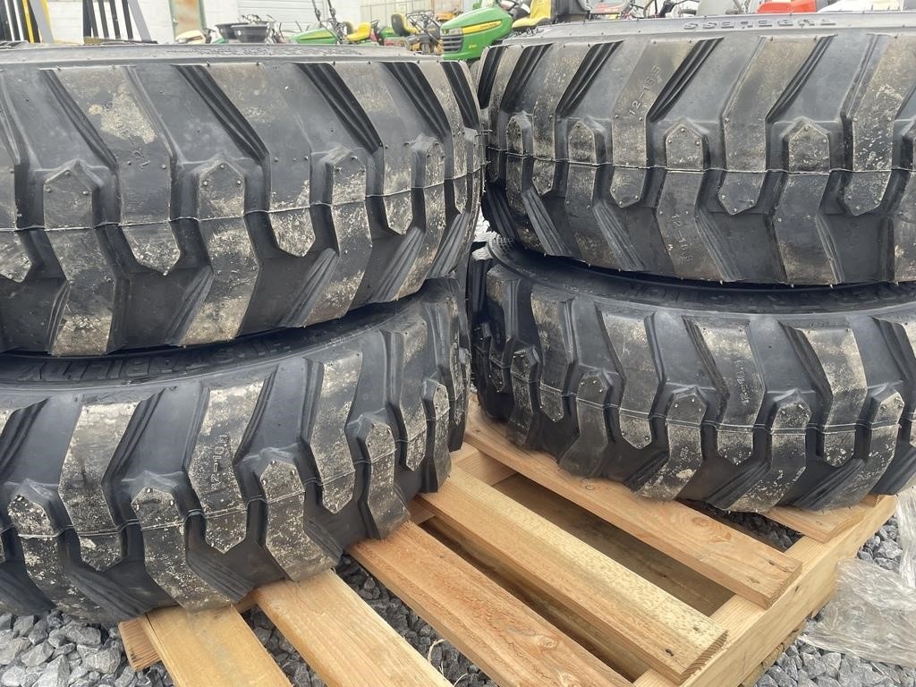 New Set of (4) 12-16.5N.H.S Skid Loader Wheels