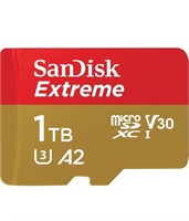 New SanDisk 1TB Extreme microSDXC UHS-I Memory