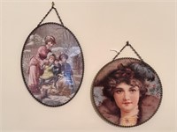 Two (2) Victorian Flue Cover Replica Hangings