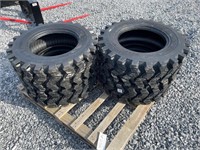 New Set Of (4) 10-16.5 NHS SKS-9 Skid Loader Tires