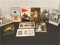 Collection of (10) Antique Postcards (ALL of t