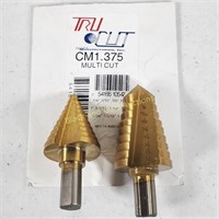 (2) TRU CUT Drill Bits Different Sizes