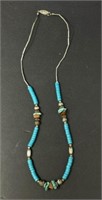 Liquid Silver Turquoise Necklace