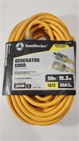 50ft Southwire Heavy Duty Generator Cord