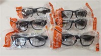 6 - Pair of Bouton optical clear safety glasses