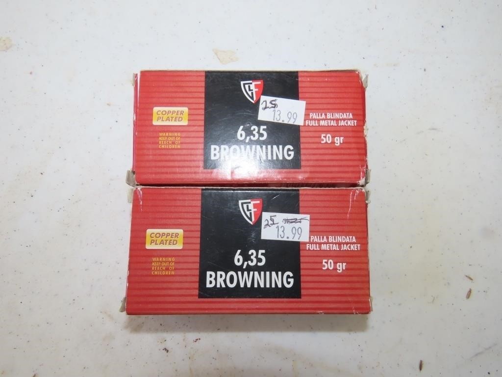 2 Partial Boxes 6,35 Browning