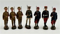 Collection of (8) Elastolin Composite Soldiers