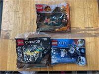 Three small Lego kits brand new sealed