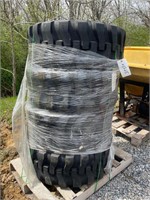 New Set Of (4) 14-17.5 NHS Skid Loader Tires