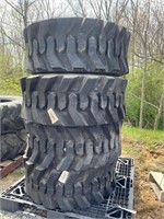 New Set Of (4) 14-17.5 NHS Skid Loader Tires