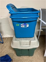 3 Totes with lids