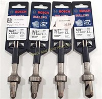 (4) Bosch 5/8" Rotary Hammer Bits NIB