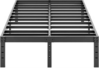Metal King Size Bed Frame - 16 Inch Tall Black Bas