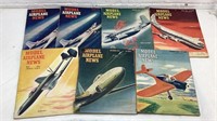 (7) 1945 Model, airplane news magazines