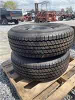 (2) New General P265/70R17 Rims And Tires