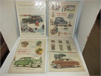 4 Vintage Ford posters 1940s – 1950s