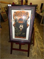 SIGNED POSTER & EASEL