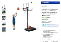 N4003  MaxKare Portable Basketball Hoop, 7'6"-10