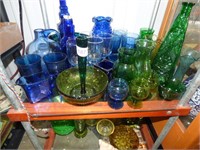 COLORED GLASS LOT