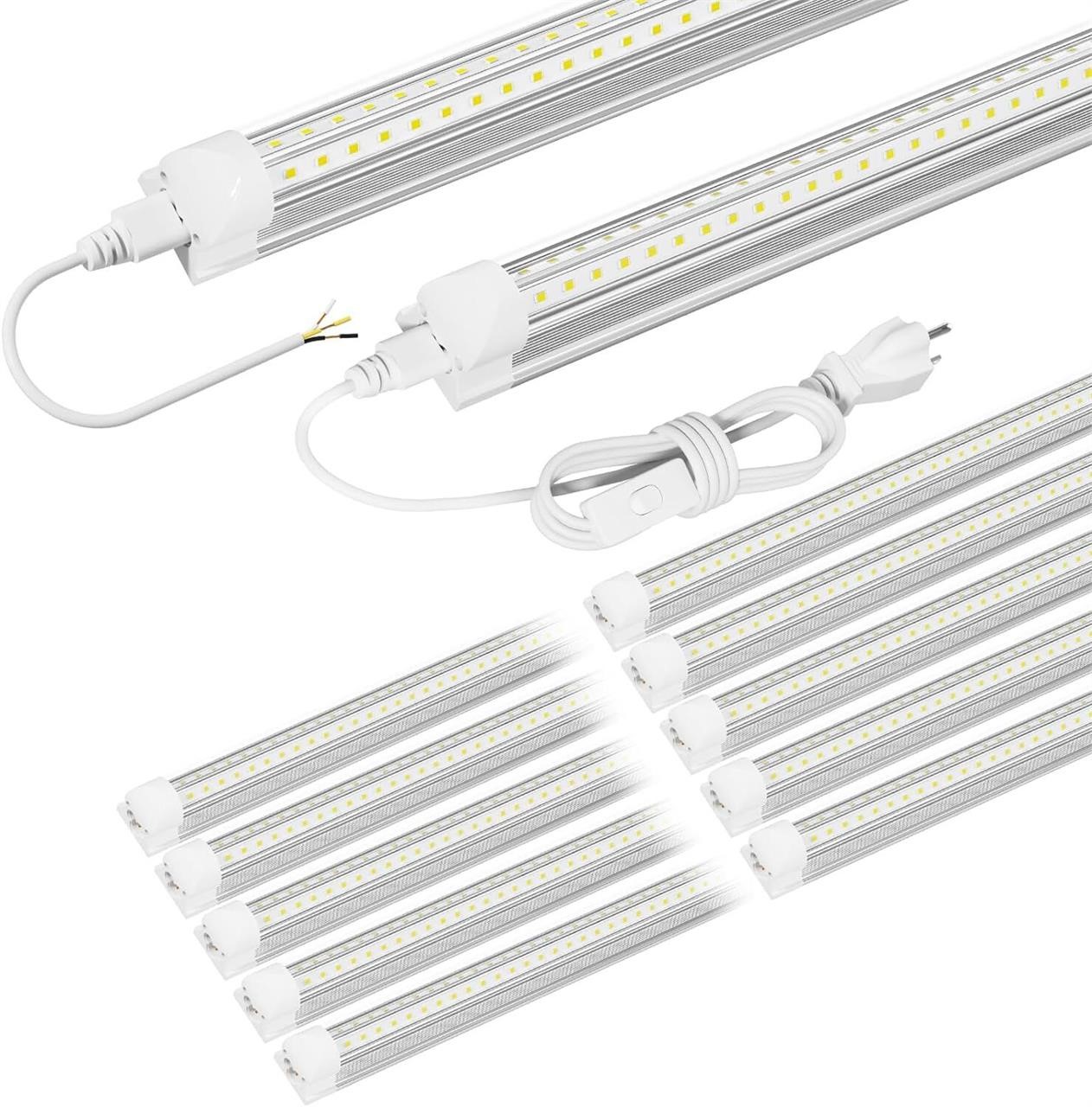 8ft LED Fixture  72w 9500LM  96' T8 (10 Pack)