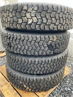 Lot Of (4) Michelin 11R22.5 Tires