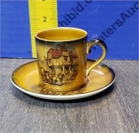 Crown Devon Tea Cup & Saucer