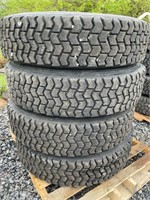 Lot Of (4) Michelin 11R22.5 Tires
