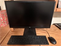 24-in LG Monitor, Mouse, and Keyboard