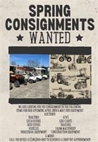 CONSIGNMENTS WANTED!! CALL TODAY