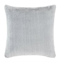 FM3588 20" x 20" Grey Tipped Faux Fur Pillow