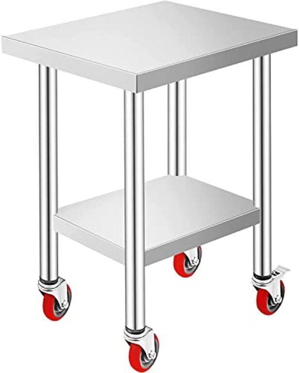 Mophorn 24x18x34 Inch Stainless Steel Work Table