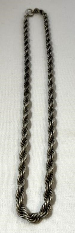 Sterling Silver Necklace Heavy Chain