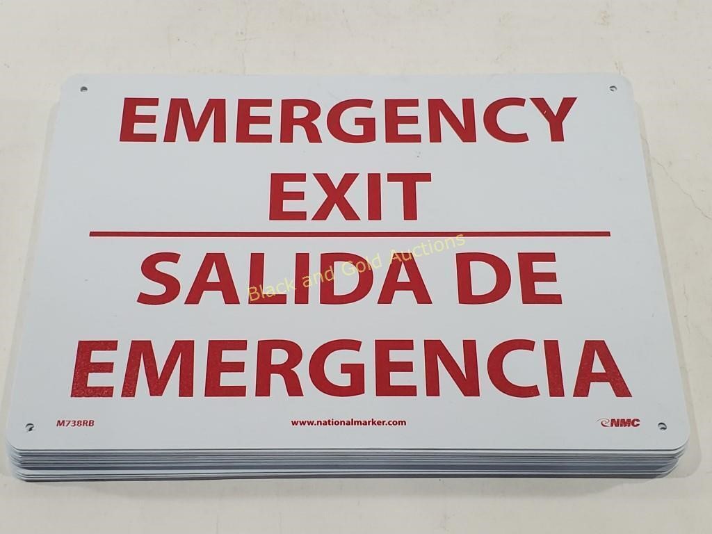 (15) New Emergency Exit Signs