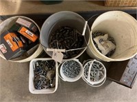 Buckets of Hardware - Nuts, Bolts, Screws, etc