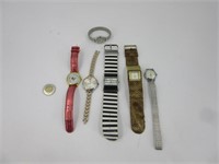 6 montres dont Timex, Cardinal et ++ * non