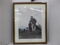 Norman Rockwell "outward bound" print