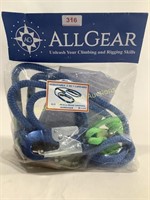 AllGear 8ft Adjustable 2 in 1 Lanyard