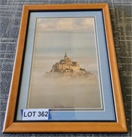 Framed Castle Picture Above Clouds