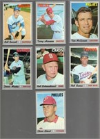 7 1970 Topps Cards: Rod Carew #290, Red