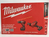 Milwaukee M18 Drill & Hackzall Combo