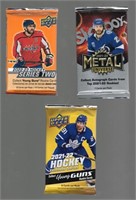 3 Hockey Packs from Different Years and Products
