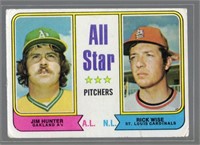 Catfish Hunter & Rick Wise All Star Pitchers 1974