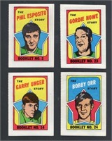 Lot of 4 1971-72 O-Pee-Chee Story Booklets. Bobby