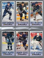 6 Hartford Whalers Cards!! 1993 Cards. They moved