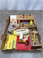Vintage Playskool and Fosher Price toys and other