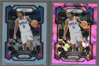 Lot of 2 Tyrese Maxey 2023-24 Panini Prizm Cards.