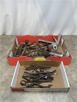Vintage drill bits, hand drills and other tools