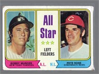 Pete Rose & Bobby Murcer All Star Left Fielders